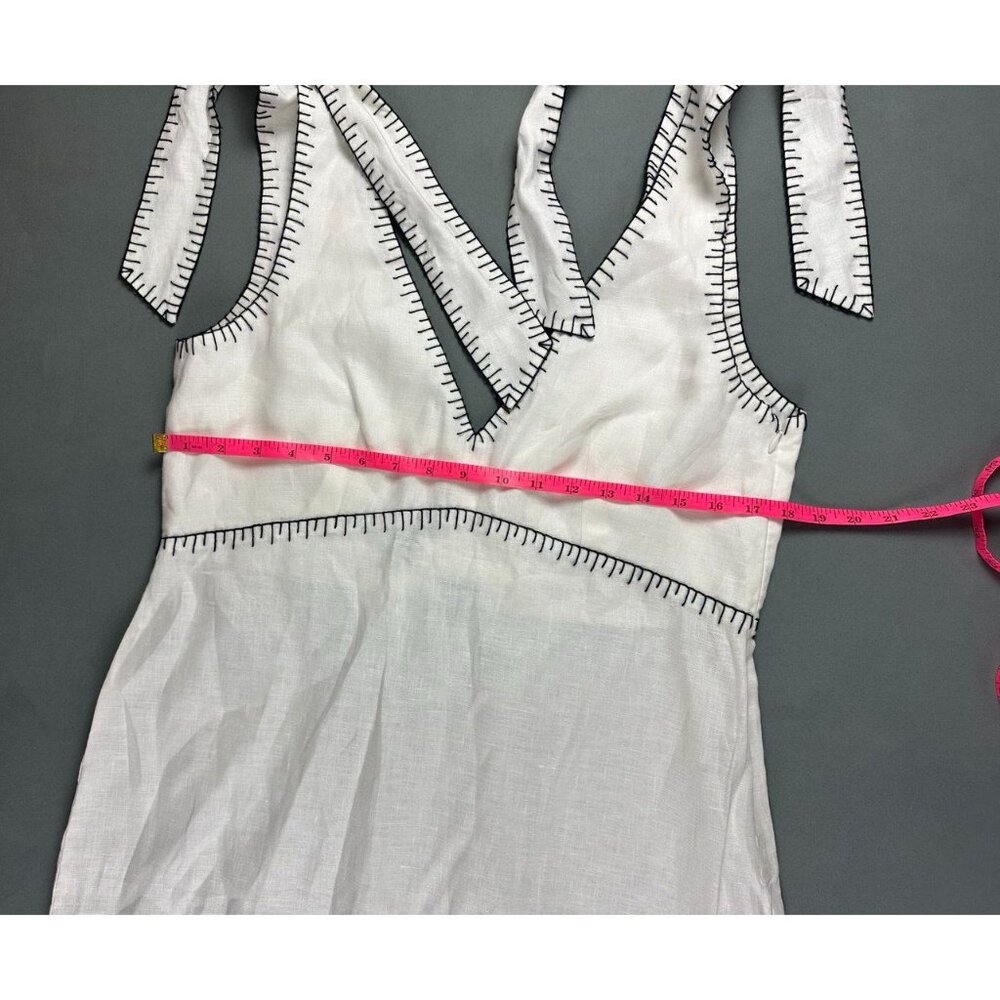 Marysia Oria Embroidered-Linen Midi Dress Size Large $489 - Picture 10 of 10